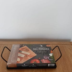 Tabla de sal rosada del himalaya + Holder